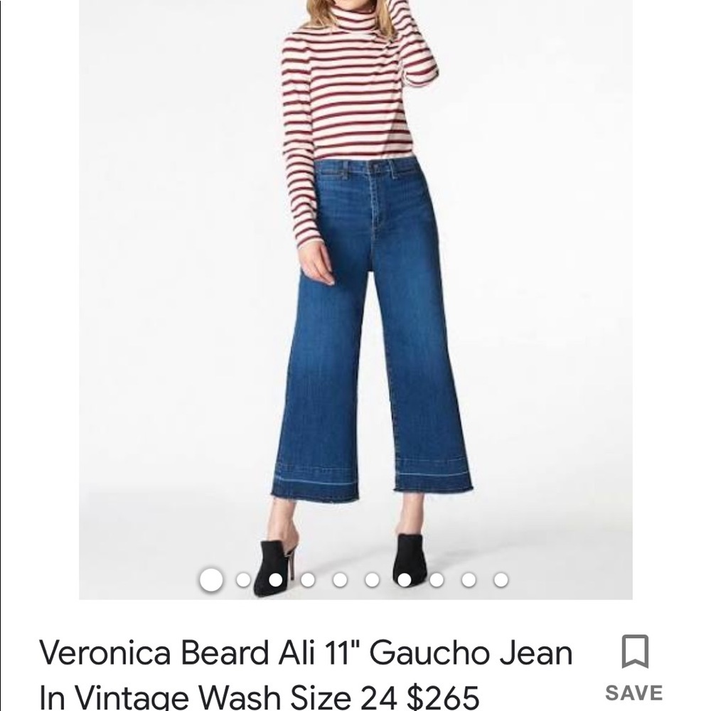 Veronica Beard Jeans Ali Goucho 11” cut
